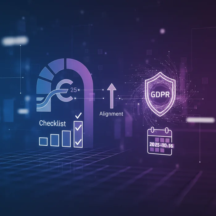Hero image for NIS2 Compliance 2025: EU Checklist, GDPR Alignment (2025-10-16)