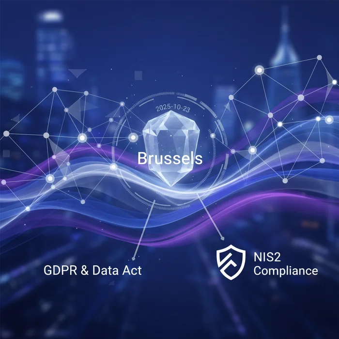 Hero image for NIS2 Compliance 2025: Brussels GDPR & Data Act Briefing — 2025-10-23