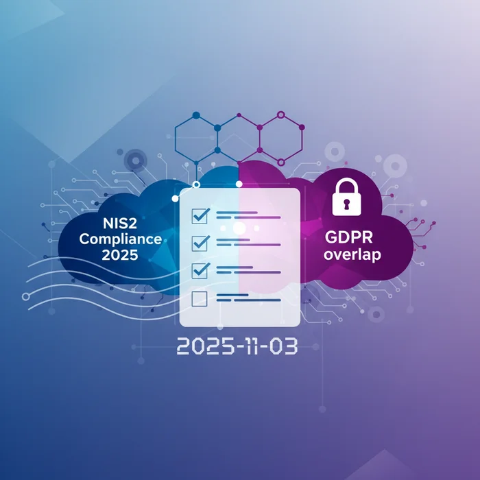 Hero image for NIS2 Compliance 2025 Briefing: GDPR overlap, checklist (2025-11-03)