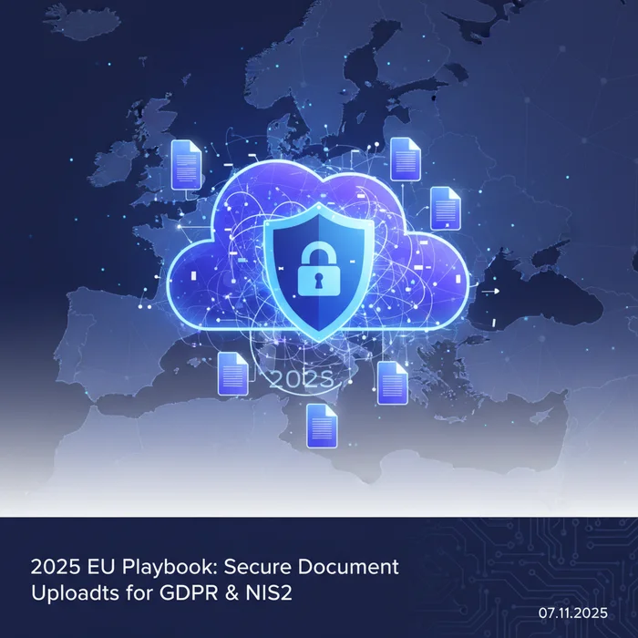 Hero image for 2025 EU Playbook: Secure Document Uploads for GDPR & NIS2 (2025-11-07)