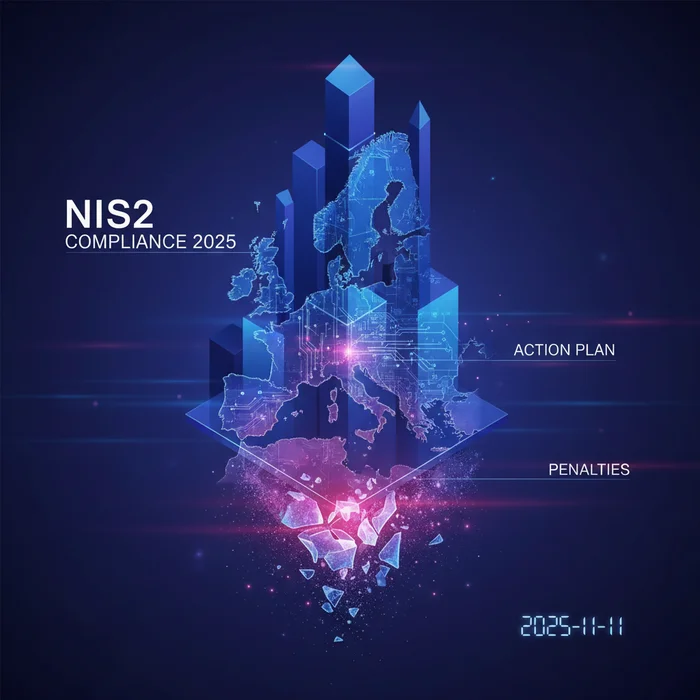 Hero image for NIS2 Compliance 2025: EU Scope, Penalties, Action Plan (2025-11-11)