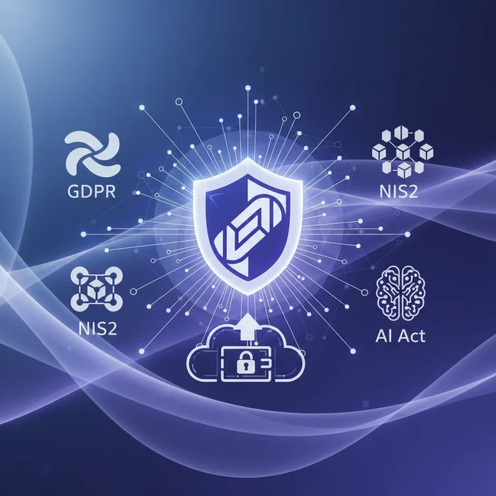 2025 EU Compliance Secure Document Upload for GDP: Key visual representation of eu compliance, gdpr, nis2