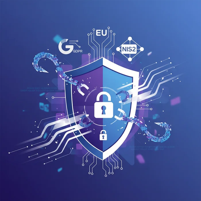 Stop EU Account Takeover AI Phishing GDPR  NIS2: Key visual representation of account takeover, ai phishing, gdpr