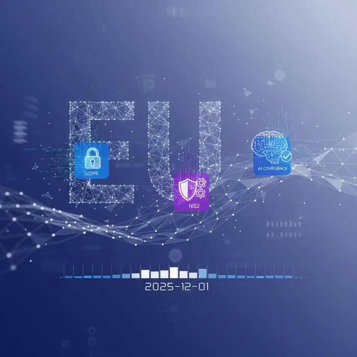 EU Digital Omnibus GDPR NIS2 AI Compliance Guid: Key visual representation of eudigitalomnibus, gdpr, nis2