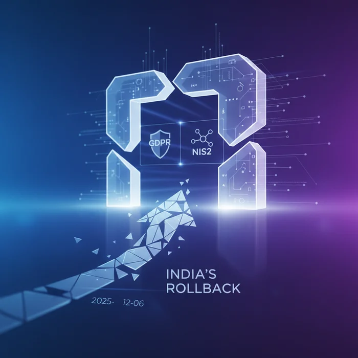 GDPR  NIS2 Secure Uploads after Indias Rollback : Key visual representation of GDPR, NIS2, DORA