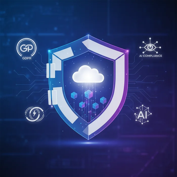 Secure Document Uploads in 2025 GDPR NIS2  AI C: Key visual representation of gdpr, nis2, dora