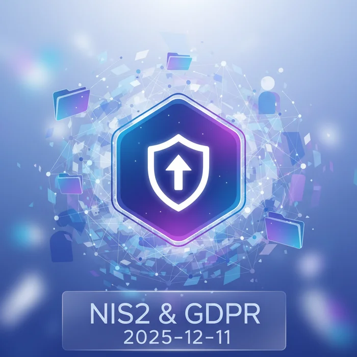Secure Document Uploads for NIS2  GDPR 2025 Guid: Key visual representation of nis2, gdpr, secure uploads