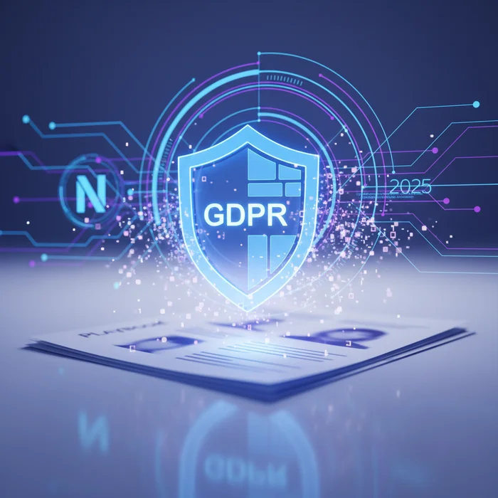 GDPRCompliant Document Anonymization for NIS2 20: Key visual representation of gdpr, anonymization, nis2