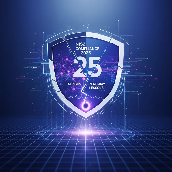 NIS2 Compliance 2025 EU Enforcement AI Risks  Z: Key visual representation of NIS2, EU enforcement, incident reporting