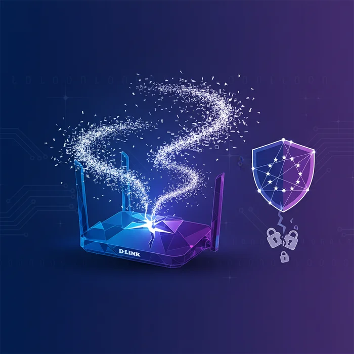 DLink Router RCE Vulnerability EU Risk Alert NI: Key visual representation of dlink, router, rce