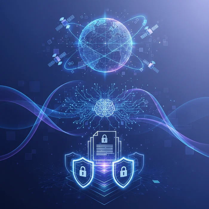 NIS2 Compliance in 2026 Satellite Internet AI a: Key visual representation of NIS2 compliance, Satellite internet, AI workflows
