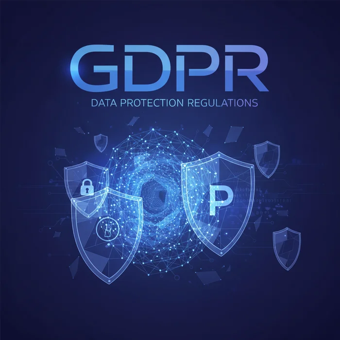 GDPR, NIS2, secure uploads: Visual representation of key concepts discussed in this article
