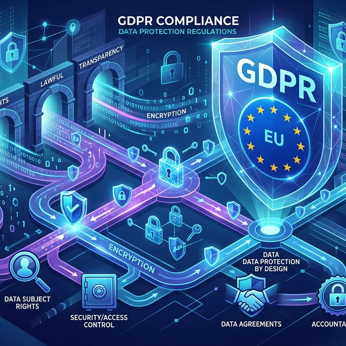 NIS2, GDPR, compliance: Visual representation of key concepts discussed in this article
