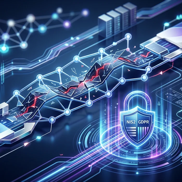 GlassWorm Open VSX supplychain attack NIS2GDPR : Key visual representation of glassworm, openvsx, supplychain