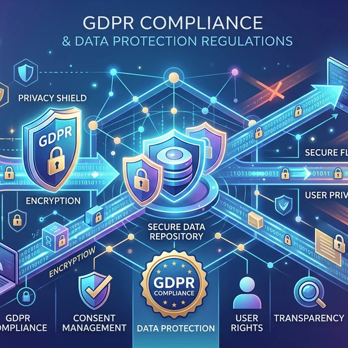 NIS2, GDPR, Android 17: Visual representation of key concepts discussed in this article