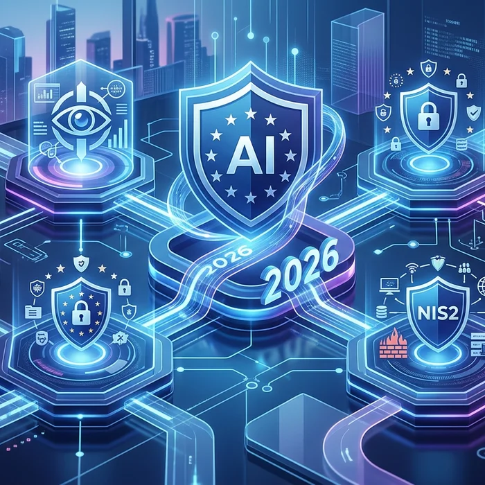 EU AI Act EDPS role and alignment with GDPR  NIS: Key visual representation of eu ai act, edps, gdpr