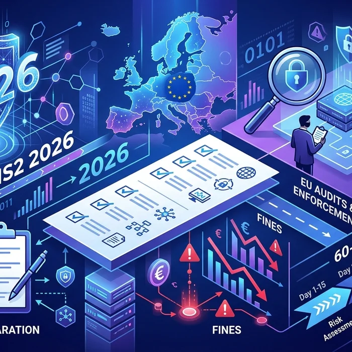 Hero image for NIS2 2026 Compliance Checklist: EU Audits, Fines and 60-Day Plan