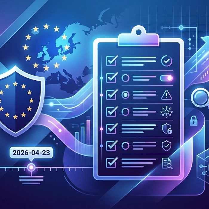 Hero image for NIS2 Compliance 2026: EU Audit Checklist to Avoid Fines (2026-04-23)