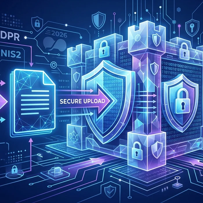 Hero image for Secure Document Uploads for GDPR and NIS2: 2026 EU Compliance Guide