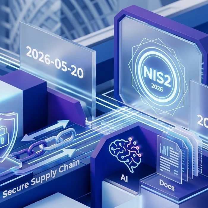 Hero image for EU NIS2 Compliance 2026: Secure Supply Chain, AI & Docs (2026-05-20)