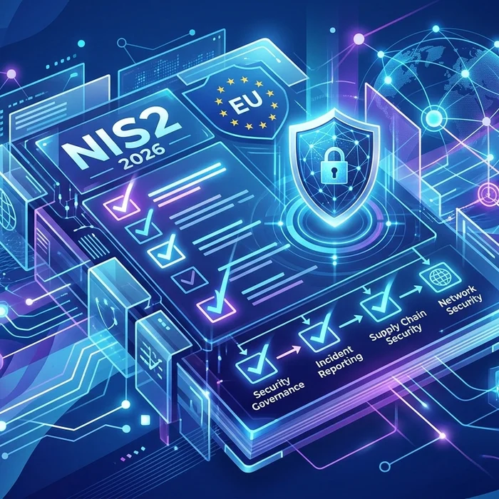 Hero image for NIS2 Compliance Checklist 2026: EU Cybersecurity Playbook